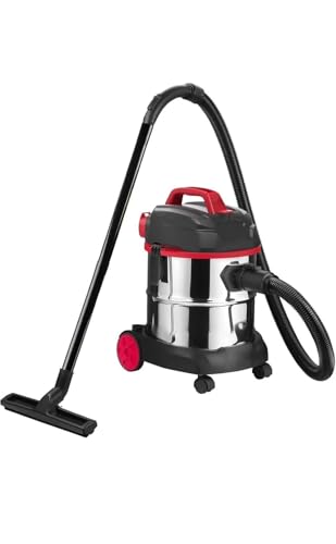 Image of Eureka Wet and Dry NXT Compact Vacuum Cleaner Wet & Dry Vacuum Cleaner 12 litres Tank Capacity | Stainless Steel Body | Accessories | Lightweight | 1 Year Warranty (Black, Red)