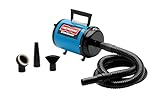 METROVAC AFTD-3: Air Force Commander 2-Speed Dryer - Blue | 4.0 HP | Professional Pet Grooming Blower | Made in USA