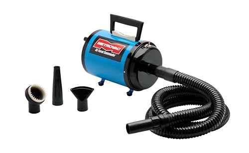 METROVAC AFTD-3: Air Force Commander 2-Speed Dryer - Blue | 4.0 HP | Professional Pet Grooming Blower | Made in USA
