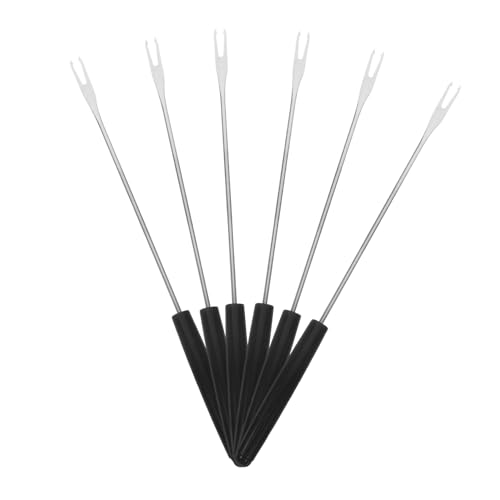 IMIKEYA 6piezas Tenedores De Fondue De Acero Inoxidable Con Mango Ergonómico Para Chocolate Queso y Frutas Utensilios De Dipping Para Fiestas y Reuniones