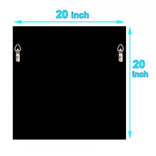 Qmdecor Crystal Crush Diamond Sparkly Square Silver Mirror For Wall Decoration 20X20X1 Inch Wall Hang Frameless Bling Stylish Gorgeous Glam Mirror Vanity Home Decor. #TOP6