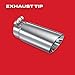 MBRP Universal Tip 3in O.D. Dual Wall Angled End 3 inlet 12 length