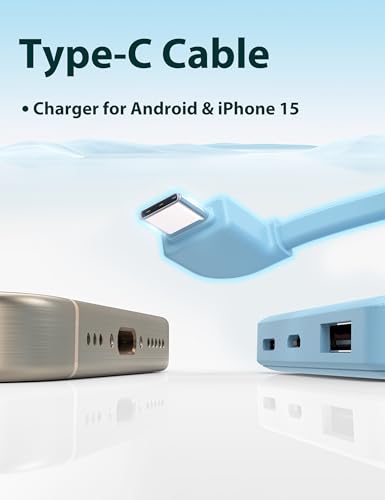 6000mah-Ultra-Slim-Built-in-Cables-Power-Bank-Card-Size-Built-in-USB-C-Cords-Battery-Pack-Portable-Charger-for-Phones-3-Output-External-Battery-Pack-Compatible-with-iPhone-Samsung-Google-Blue