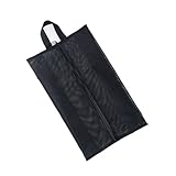 [NUEAYMS] 1. Bolsa de zapatos de viaje resistente al agua con bolsillo de malla para almacenamiento y uso doméstico, color negro