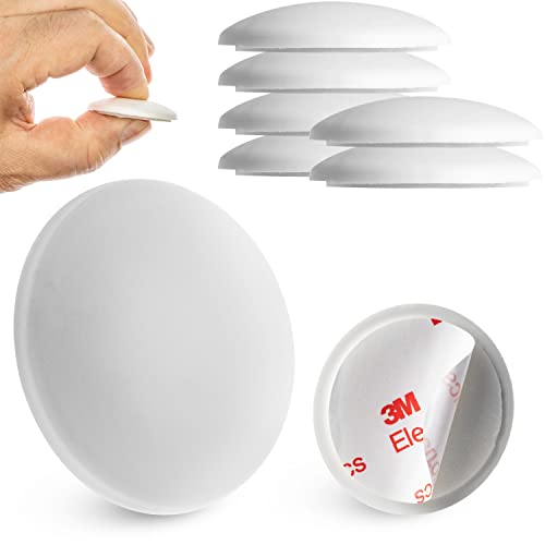 Fermaporta da parete, 6 pz x Ø 40 mm, paracolpi