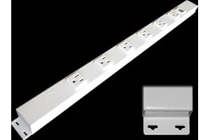 Hardwired Power Strip: Enhance Safety and Organization Under Cabinet (NO Power Cord)