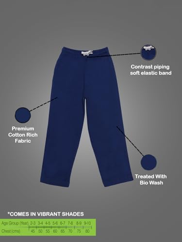 Image of Dollar Champion Cotton Regular Fit Trouser Pack of 2 for Boys -Actual Color May Vary