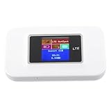 Asixxsix Mobiles 4G-LTE-Hotspot-Gerät, Tragbarer Reise-WLAN-Router MIT SIM-Kartensteckplatz für Home-Office-Fleisen, Gerein