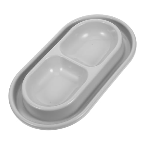 POPETPOP Dog Feeder with Design Pet Bowls for Food Water for Small to Dogs Cats Convenient Bowl Setup Keeps Food from