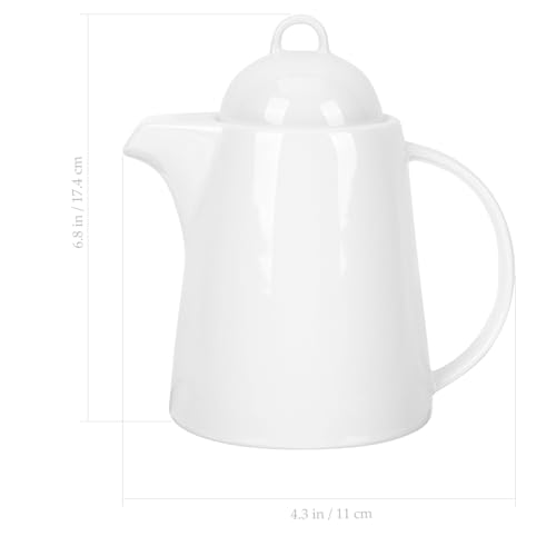 Tetera de cerámica de color con asa ergonómica para un servicio de café impecable 3