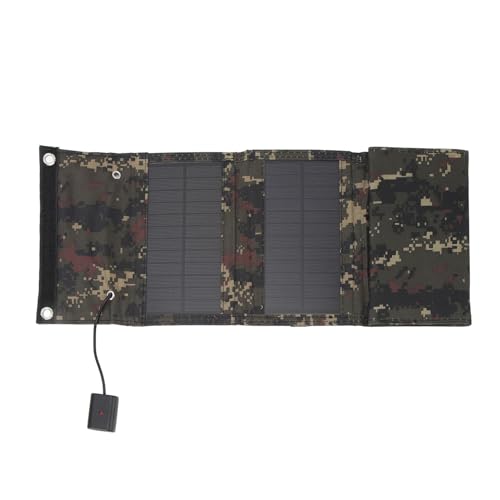 15W Small Solar Panel Charger with 5V USB Output Portable Foldable Solar Panel Waterproof USB Solar Charger for Cell Phones Fans for Emergency Camping Hiking Backpacking