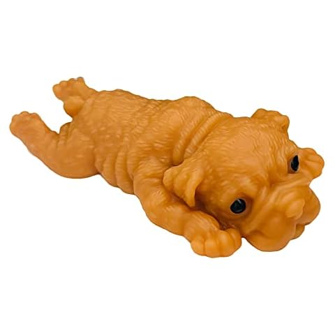 ASMFUOY Kawaii Dog Squishies Toys Brown Soft Puppy Stress Relief Vent Toy Decoration Collect Reward for Kids Cover