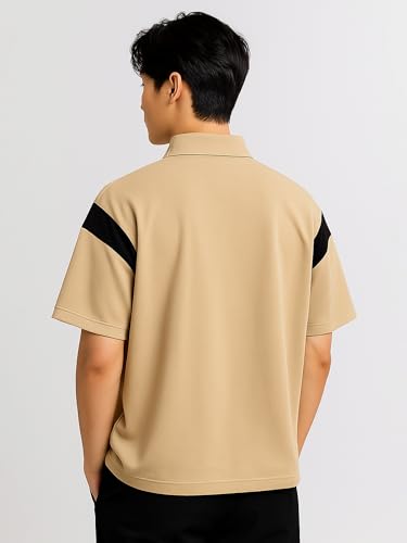 Image of Jump Cuts || Mens || Printed || Half Zipper || Polo Neck || Half Sleeve || Cotton Fleece || Sweatshirt