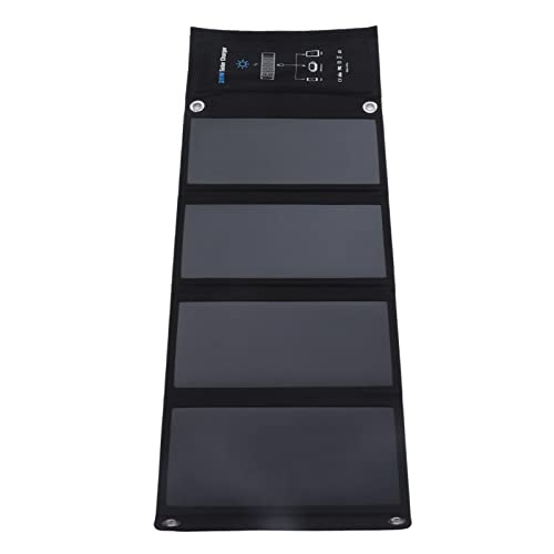 Chargeur solaire portable 28W DC5V étanche avec panneau haute efficacité pour randonnée