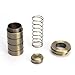 bjsdkff Floor Hole Dust-Proof Cover, Door Bolt Accessories, Safety Sliding Lock Inserts, Spring All Copper Dust-Proof Cover Hardware Cylinder Bolt 2 Pcs