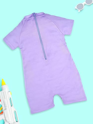 Image of KiddoPanti Boys & Girls Half Sleeve Mid Thigh Length Swim Suit