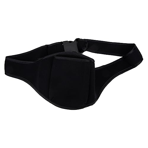 FUNOMOCYA Microphone Holder Pack Mic Belt and Carrier Pouch for Fitness Instructors Durable Neoprene Waist Bag for Yoga Cycling and Personal Trainers Fits Up