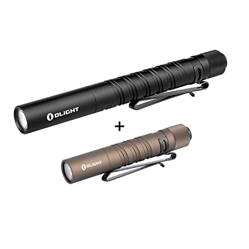 OLIGHT I3T Plus 250 Lumens EDC Pocket Slim Flashlight Bundle OLIGHT I3T EOS 180 Lumens Dual-Output Slim EDC Flashlight