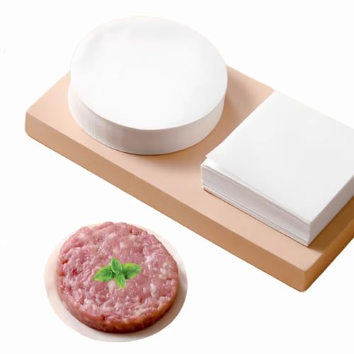 MAODUV Hamburger Patty Paper 1000Pcs, 4.7 In Non Stick Parchment Paper Sheets for Patty Seperate, Burger Press, Ground Beef, Freezing or Candy Wrappers, Use for Oven, Microwave or Freezer