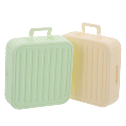 PACKOVE 2 Piezas Caja De Almacenamiento De Soplo De Polvo Soplo De Polvo De Bebé Contenedor De Polvo Suelto Vacío Estuche De Maquillaje En Polvo Soporte Para Esponja Facial El Plastico