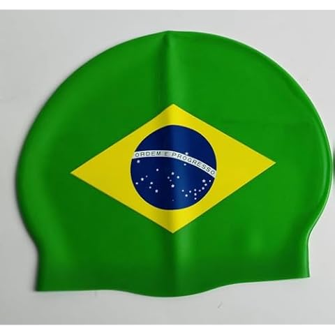 Sargoby Fitness Brazil Swim Cap Adult Standard-Size Designed for Recreational or Competitive Swimmer Looking for More Speed Cover