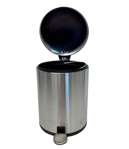 Caneca de Basura de Acero Inoxidable de 5 Litros Satinada miniatura 2