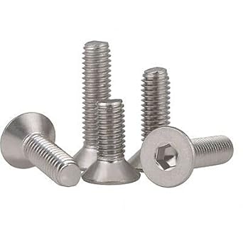 VP INDUSTRIES (Pcs-30) M4x8 mm CSK Allen Head Screw Stainless?Steel?| Countersunk Allen Head Bolt with Allen Key 1 pc Free | Allen Key CSK Head Machine Screws
