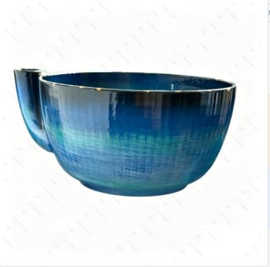 2026 New Self-Spinning Berry Washing Bowl – Ceramic with Drain Holes, Center Cone Automatic Quick Rinse Washer for Berries, Vegetables, Serving, 360° Cleaning Swirl Colander (09)