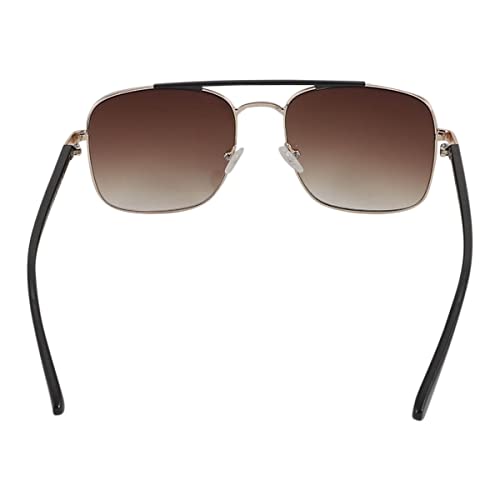 Kenneth Cole Reaction Metal Mens Square Shiny Gold Sunglass KC1355 32F4