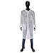 West Chester 3515 Standard Weight Shirt ? XXX-Large, White, Polypropylene Shirt with Snap Closure, Collar, Elastic Wrist