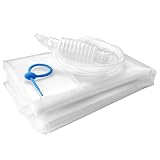 Water Storage Bladder 100Gal Bathtub Drinking Water Bag Food-Grade Storage Emergency Drinking Water Container, Comes with Hand Pump,Disaster and Hurricane Survival (1PCS)