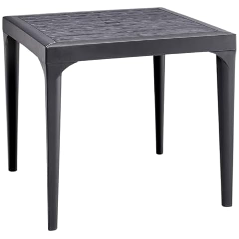 Table de jardin Tomaino effet bois Cover