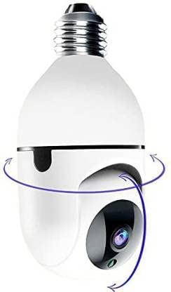 Wireless WiFi E27 Bulb Holder Security Camera with Night Vision for Home/Office/Warehouse, V380 App for Remote Live Viewing Security Camera-image-7