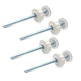 Pressure Mounted Baby Gates Threaded Spindle Rods, 4 Pack Walk Thru Gates Accessory Screw Mounted Bolts Kit, Hardware Box(4 Pack)