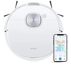 ECOVACS Deebot N10 2-in-1 Robot Vacuum Cleaner,Latest 2023 Launch,4300 Pa Powerful Suction,5200 Mah Battery,Covers 4000+ Sq. Ft. in One Charge,Advanced Dtof Technology True Mapping 2.0,White,Robotic