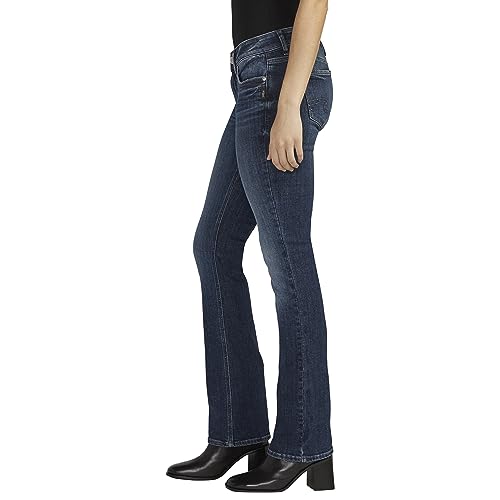 Silver Jeans Co. Women's Elyse Mid Rise Comfort Fit Slim Bootcut Jeans2