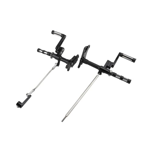Cale pied moto stable en alu noir contre les vibrations sur Sportster XL883 1200