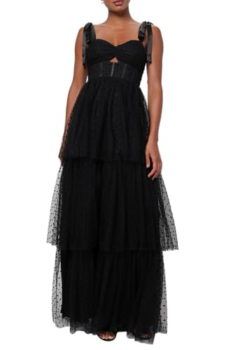 knit maxi dress long sleeve L'AGENCE Delma Knit Maxi Dress In Almond