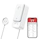 SwitchBot WLAN Water Detector No Hub Required (Only 2.4G), Smart Water Sensor 100 dB Adjustable Alarm & App Notification, IP67 Waterproof, Water Leak Detector for Home with 1 m Sensor Cable