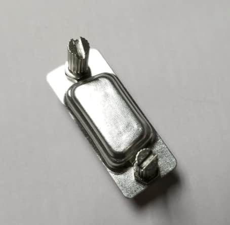 D SUB 9 Dust Proof Shell Male 9Pin Zinc Alloy Silver Shield 5W1