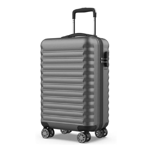 NUMADA - Maleta de Viaje Cabina Upfly 20' ABS (53x33,5x22cm) con Cierre de Combinación y 4 Ruedas Dobles 360. Maleta de Mano Rígida Resistente, Ligera con Interior Compartimentado | Gris NUMADA - Maleta de Viaje Cabina Upfly 20' ABS (53x33,5x22cm) con Cierre de Combinación y 4 Ruedas Dobles 360. Maleta de Mano Rígida Resistente, Ligera con Interior Compartimentado | Gris