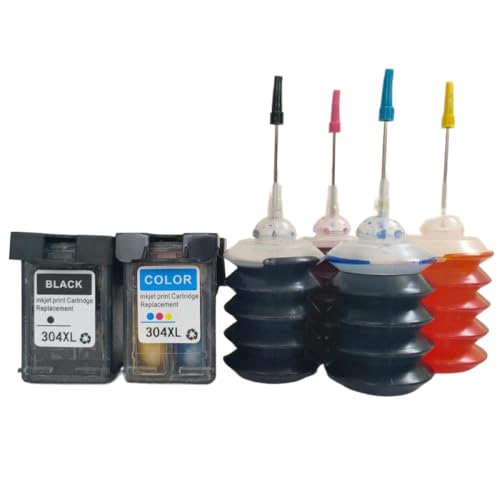 Cartouche encre 304xl rechargeable compatible DeskJet 3700 5000 pour éviter la panne d'encre