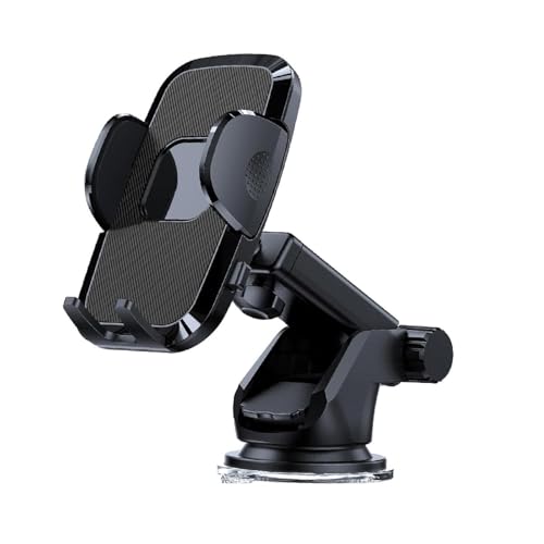 Image of URS Enterprises Car Phone Holder, 3 in 1 Auto Dashboard Windshield Air Vent Cell Phone Mount, Suction Cup & Clip, Hands-Free Car Interior Accessories, Universal for iPhone Android All Smartphone