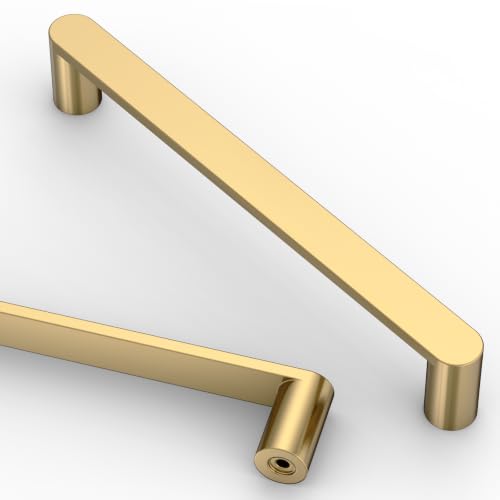 Image of Asidrama 10 Pack 6.25 Inch(160mm) Champagne Bronze Cabinet Pulls Heavy-Duty Solid Kitchen Cabinet Handles Champagne Gold Drawer Hardware for Bathrooms Cabinets 3644