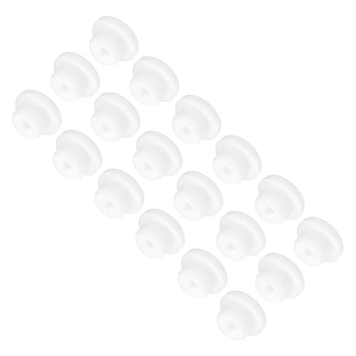 Image of MECCANIXITY 18pcs T-Shaped Silicone Plugs 18mm 11 /16 Inch Dia Snap in Plug Hole Seal Cover Round Rubber Stopper for Kitchen Rubber Bulkheads Waterproof Sealing Plugs White