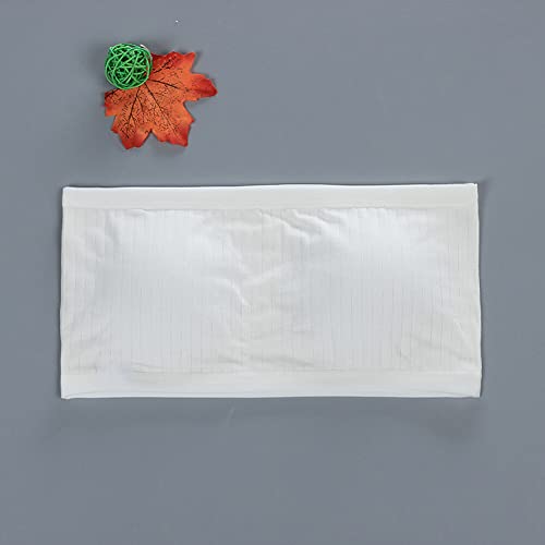 Girls Bandeau Bras, 4PCS/Set Cotton Soft Breathable Stretchy Seamless Strapless Bandeau with Removable Pads2