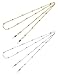 Mini Tree Necklace Eyeglass Chain Beaded Sunglasses Strap and Cords for Women (Silver and Gold)