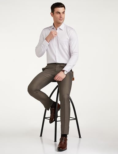 Image of Van Heusen Formal Printed Shirt for Men| Premium Cotton| Full Sleeves| Slim Fit |Breathable Fabric