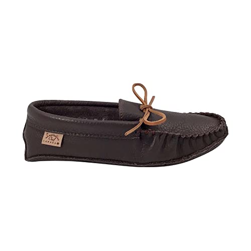 Laurentian Chief Men's Buffalo Hide Earthing Moccasins4