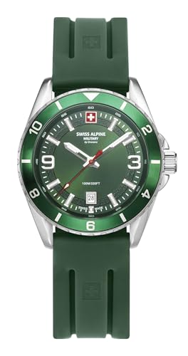 Montre analogique à quartz de prestige Swiss Alpine Military 7034.1 masculine en silicone